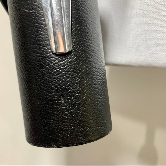 Vtg 70's Boho Chic Binocular Black Leather Case - Picture 9 of 14